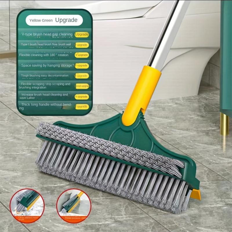 3-In-1 Triangle Scrub Brush with Long Handle
