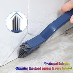 V-shaped Crevice Brush Long Handle Floor Cleaning Brush