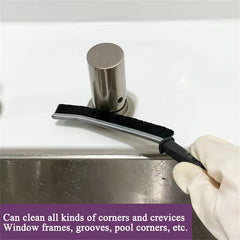 Long Handle Groove Cleaning Brush Hard Bristle Multifunctional Window Door Brush