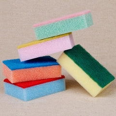 10pcs Colorful Kitchen Cleaning Sponge Wipe Dishwashing Sponge Scouring Pad