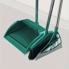 3pcs Stainless Steel Broom Set Broom Dustpan Squeegee Combo 100