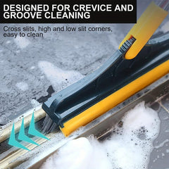 2 In 1 Floor Brush Grout Brush Scrub Brush With Scraper