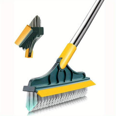 2 In 1 Floor Brush Grout Brush Scrub Brush With Scraper