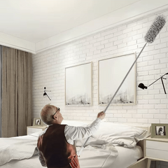 Microfiber Feather Duster with Long Handle for High Ceiling Cleaning