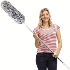 Microfiber Feather Duster with Long Handle for High Ceiling Cleaning