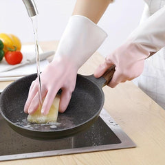 1 Pair Household Cleaning Gloves Waterproof Kitchen Dishwashing G