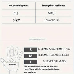 1 Pair Household Cleaning Gloves Waterproof Kitchen Dishwashing G