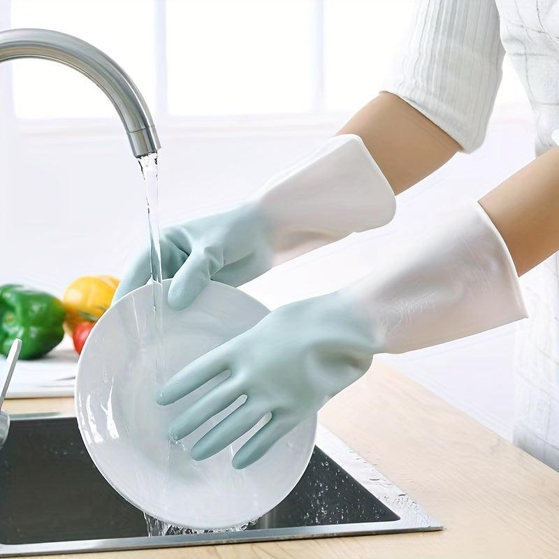 1 Pair Household Cleaning Gloves Waterproof Kitchen Dishwashing G