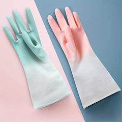 1 Pair Household Cleaning Gloves Waterproof Kitchen Dishwashing G