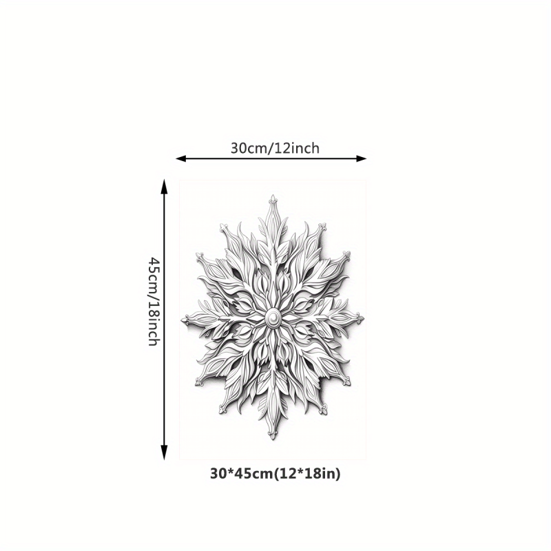 Canvas Poster Snowflake Decorative Painting Ideal Gift For Wall Art