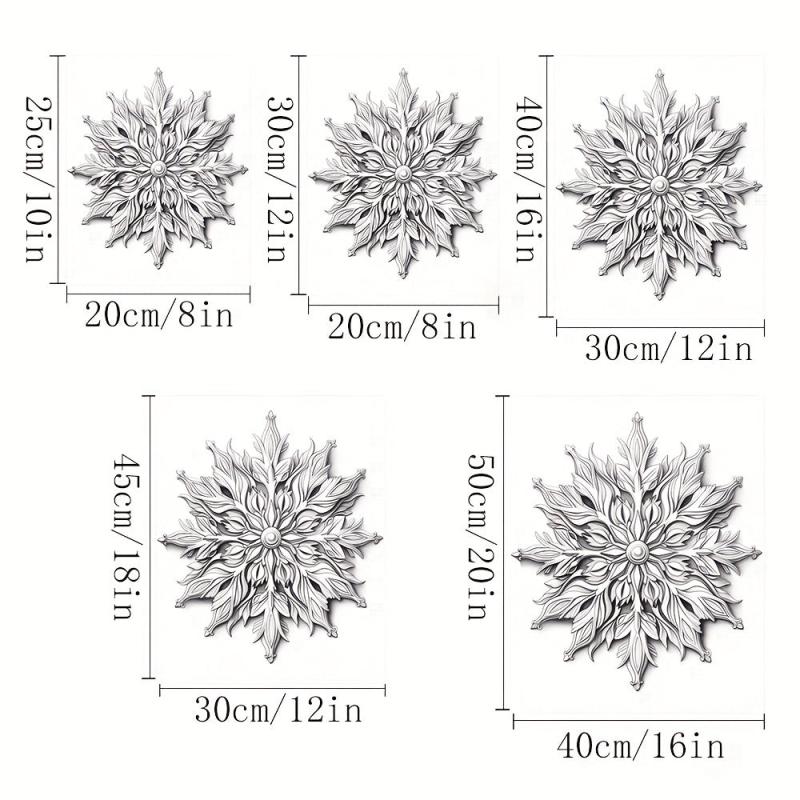 Canvas Poster Snowflake Decorative Painting Ideal Gift For Wall Art