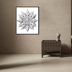 Canvas Poster Snowflake Decorative Painting Ideal Gift For Wall Art