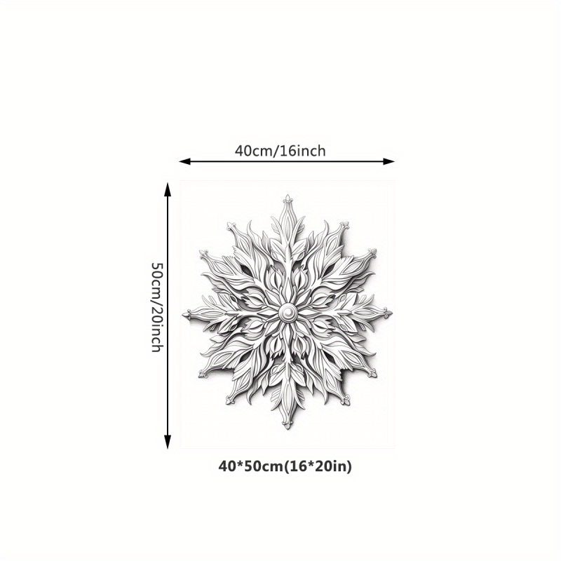 Canvas Poster Snowflake Decorative Painting Ideal Gift For Wall Art