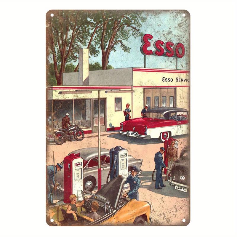 Esso Sign Bar Tin Sign Retro Style Metal Sign Wall Decor 20x30 cm