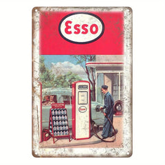 Esso Sign Bar Tin Sign Retro Style Metal Sign Wall Decor 20x30 cm