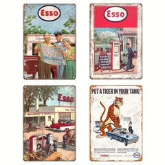 Esso Sign Bar Tin Sign Retro Style Metal Sign Wall Decor 20x30 cm