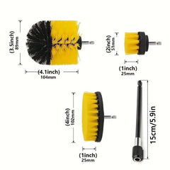 5pcs Drill Brush Set for Cleaning Doors and Windows