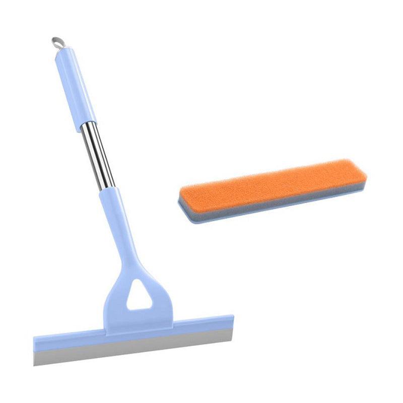 2-In-1 Silicone Squeegee & Scraper, Non-Slip Handle, Bathroom Cleaner Brush