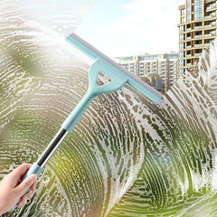 2-In-1 Silicone Squeegee & Scraper, Non-Slip Handle, Bathroom Cleaner Brush