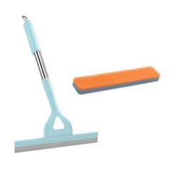 2-In-1 Silicone Squeegee & Scraper, Non-Slip Handle, Bathroom Cleaner Brush