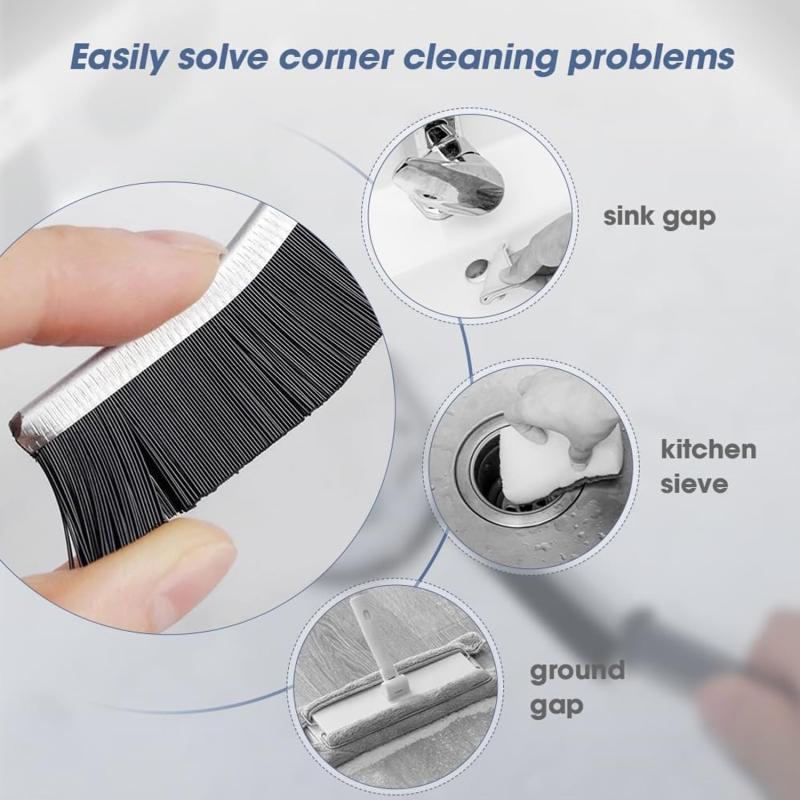 3 Pcs Crevice Cleaning Brush Bathroom Gap Grout Cleaner Tool