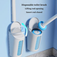 30pcs Disposable Toilet Cleaning Brush Wall Mounted Set Marine Lavender