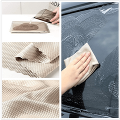 Fish Scale Glass Cleaning Cloth 9.8x9.8in Absorbent and Polishing