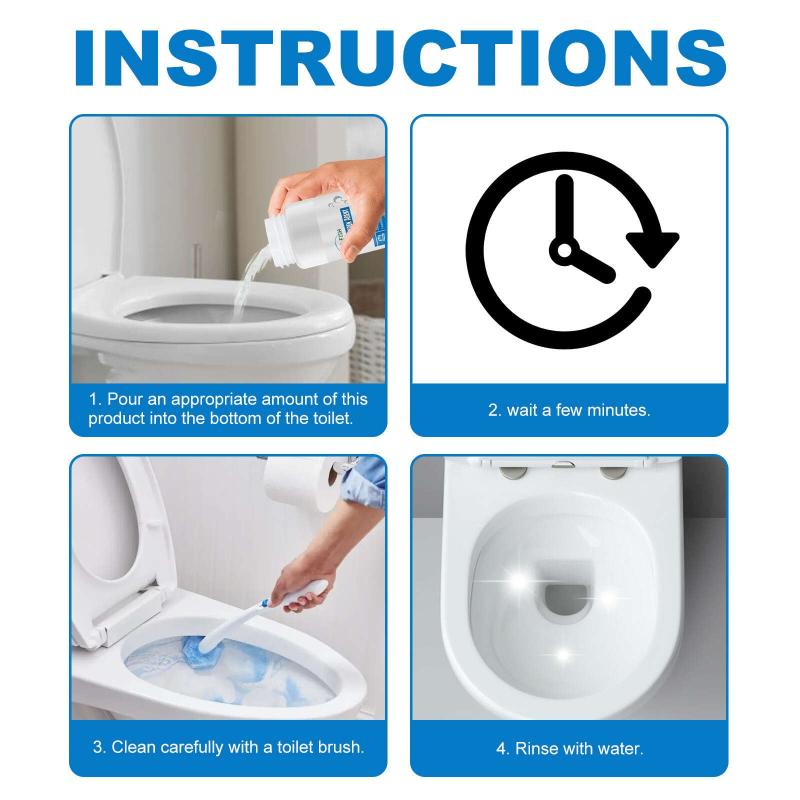 Toilet Oxygen Cleaning Agent - Removes Stains & Dirt