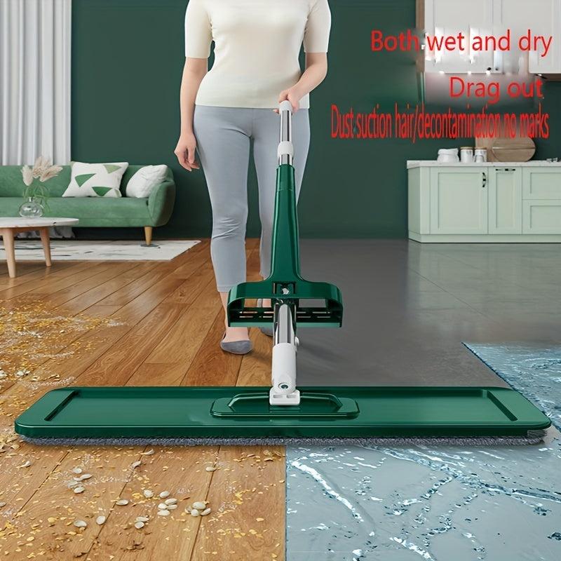 Lazy Flat Mop Hand washing Labor saving Mop Household Wood Floor Dry And Wet Dua