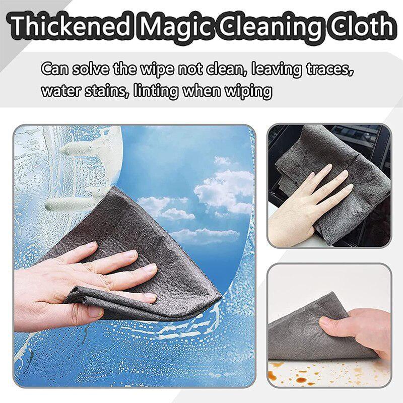 10pcs Magic Glass Wiping Rags Multifunctional Cleaning Cloths No Trace