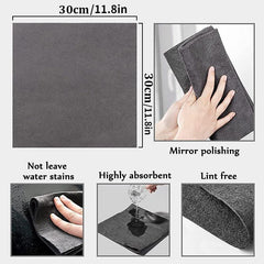 10pcs Magic Glass Wiping Rags Multifunctional Cleaning Cloths No Trace