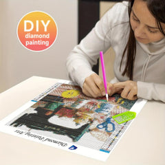 5D DIY Diamond Painting Kits - Sewing Machine Full Drill Embroidery Cross Stitch
