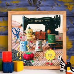 5D DIY Diamond Painting Kits - Sewing Machine Full Drill Embroidery Cross Stitch
