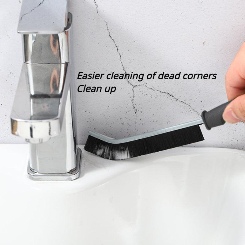 2pcs Long Handle Groove Cleaning Brush Hard Bristle Window Door