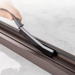 2pcs Long Handle Groove Cleaning Brush Hard Bristle Window Door