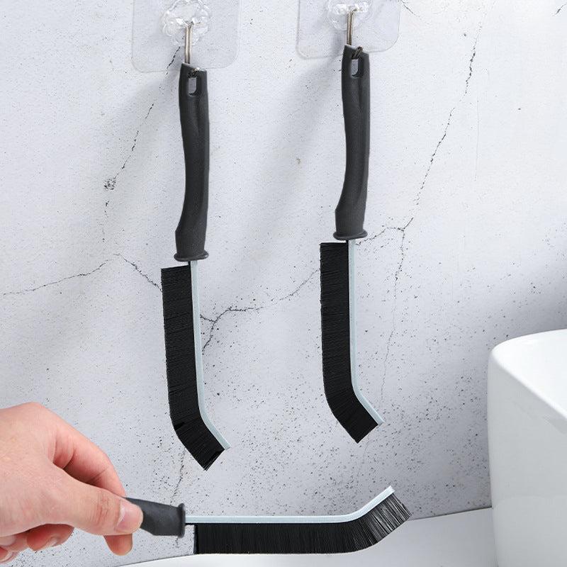 2pcs Long Handle Groove Cleaning Brush Hard Bristle Window Door