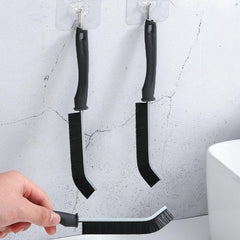 2pcs Long Handle Groove Cleaning Brush Hard Bristle Window Door