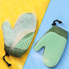 Pet Hair Remover Gloves Deshedding Brush Dog Cat Grooming Mitt Massage