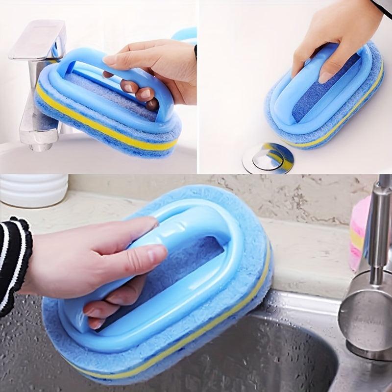 1pc Kitchen Bathroom Cleaning Brush Sponge Glass Wall Cleaning Brushes