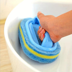 1pc Kitchen Bathroom Cleaning Brush Sponge Glass Wall Cleaning Brushes
