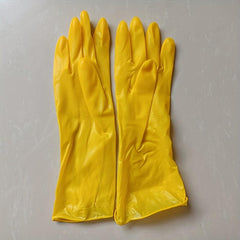 1 Pair Plastic Cleaning Gloves Waterproof Non-slip Dishwashing Vegetab