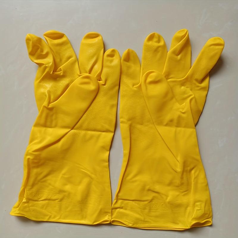 1 Pair Plastic Cleaning Gloves Waterproof Non-slip Dishwashing Vegetab