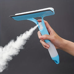 Glass Wiper with Watering Can for Mirrors Windows Cars Bathroom Accessories