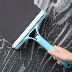 Glass Wiper with Watering Can for Mirrors Windows Cars Bathroom Accessories