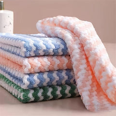 Mixed Pack Dishcloth Cleaning Rag Coral Fleece Microfiber Towel