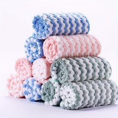 Mixed Pack Dishcloth Cleaning Rag Coral Fleece Microfiber Towel