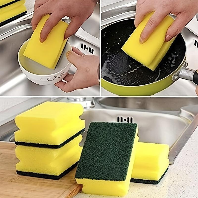 Heavy Duty Scrub Sponge for Kitchen Bathroom Furniture Dishes Car Steel Wash