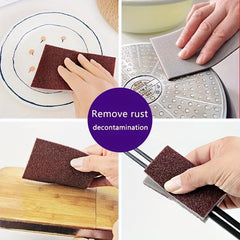 6pcs Carborundum Remover Sponge for Rust Stains Cleaning Brush
