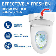 12pcs Toilet Bowl Cleaner Automatic Toilet Cleaning Effervescent Tablet
