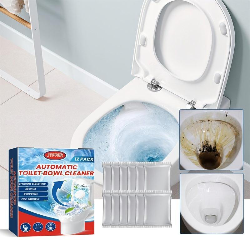 12pcs Toilet Bowl Cleaner Automatic Toilet Cleaning Effervescent Tablet